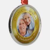 黄金記念日 | 50年記念すべき写真 メタルオーナメント (右)