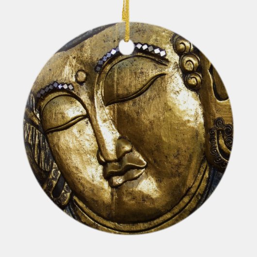 黄金賛美仏の感動的愛 セラミックオーナメント (裏面)