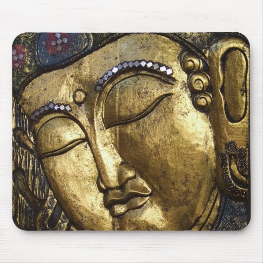 黄金賛美仏の感動的愛 マウスパッド (正面)