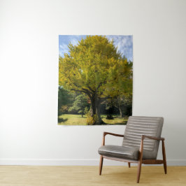 黄金銀杏の木 タペストリー