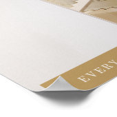 黄金長方形ジオメトリ引用文 ポスター (角)