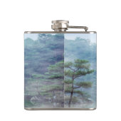 黄金閣に霧 - 京都, 日本, アジア フラスク (裏面)