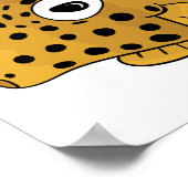 黄金魚の漫画イラストレーション ポスター (角)