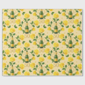 黄金50周年記念イエローローズラッピング紙 ラッピングペーパー (フラット)