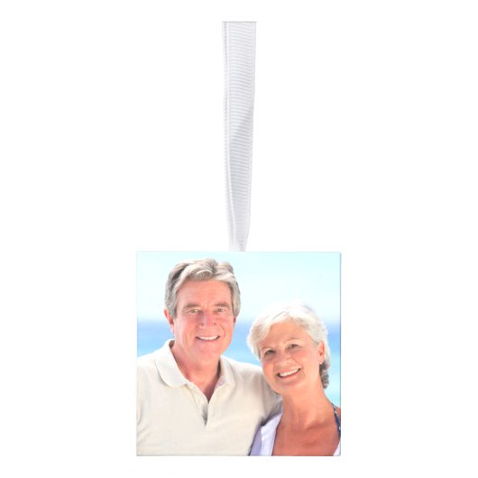 黄金50周年記念写真コラージュ記念 キューブオーナメント (右)