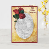 黄金50周年 カード (黄色い花)