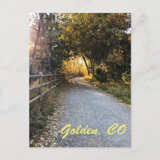 黄金。コロラド州 シーズンポストカード (正面)