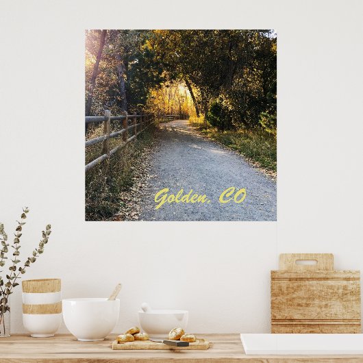 黄金。コロラド州 ポスター (キッチン)