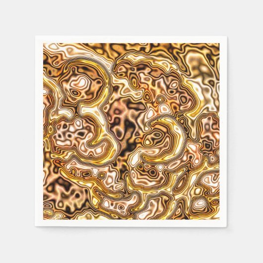 黄金 スタンダードカクテルナプキン (正面)