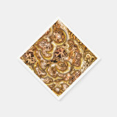 黄金 スタンダードカクテルナプキン (角)