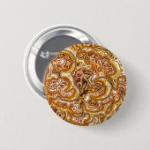 黄金 缶バッジ (正面&裏面)