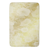 黄金，花，ファンタジーエレガント，模様，繊細 バスマット (正面縦)