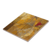 黄金、赤、青の幾何学的天国 タイル (側面)