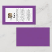 黄鉄結晶意味ジュエリー表示 名刺 (正面/裏面)