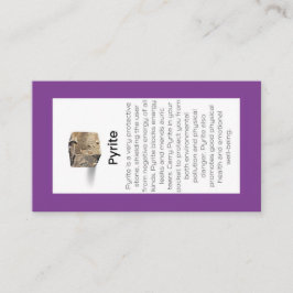 黄鉄結晶意味ジュエリー表示 名刺