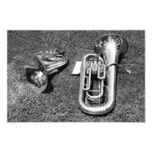 黄銅ミュージカル楽器 フォトプリント
