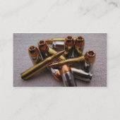 黄銅及び鉛の弾丸の名刺 名刺 (裏面)