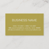 黄銅色の背景 名刺 (裏面)