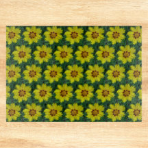 黄銅色共生花模様