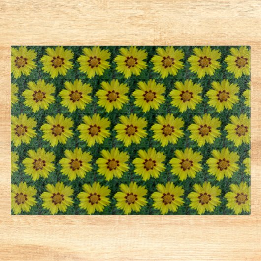 黄銅色共生花模様 カッティングボード