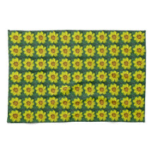 黄銅色共生花模様