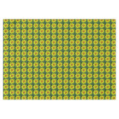 黄銅色共生花模様 テーブルクロス (正面(横))