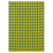 黄銅色共生花模様 テーブルクロス (正面)