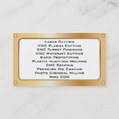 -黄銅金属板およびリベット 名刺 (裏面)