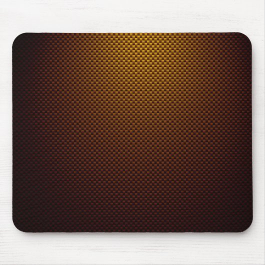 黄錆ブラックカーボンパターン(の模様が)ある繊維 マウスパッド (正面)