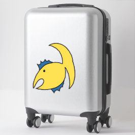 黄青お洒落魚 シール