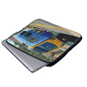 黄青の列車 ラップトップスリーブ (正面下部)