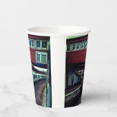 黄青の列車 紙コップ (左)