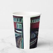 黄青の列車 紙コップ (右)