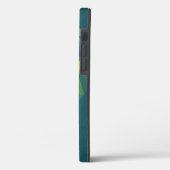 黄青の抽象芸術角錐パターン Case-Mate iPhoneケース (裏面 / 左)