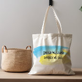 黄青ウクライナ国旗統一された我々は引用文 トートバッグ