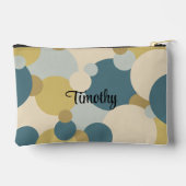 黄青パーソナライズされた分子化粧品バッグ アクセサリーポーチ (裏面)