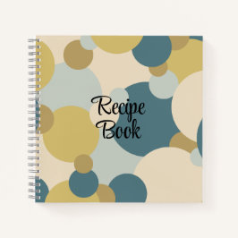 黄青色レシピ書 ノートブック