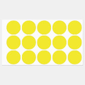 黄鮮やか無地の色 ラベル (シート)