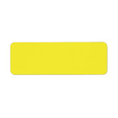 黄鮮やか無地の色 ラベル (正面)