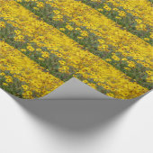 黄鮮やか花畑 ラッピングペーパー (角)