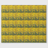 黄鮮やか花畑 ラッピングペーパー (フラット)