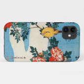 黄鳥と薔薇,北斎イエローバードとバラ、北斎、浮世絵 Case-Mate iPhoneケース (裏面(横))