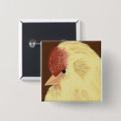 黄鳥 缶バッジ (正面&裏面)