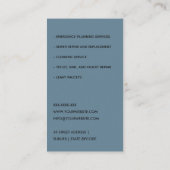 黄黄色の海軍配管配管 名刺 (裏面)