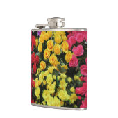 黄，シック，ヴィンテージ，赤，ピンク，バラ，花， フラスク (左)