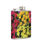 黄，シック，ヴィンテージ，赤，ピンク，バラ，花， フラスク (右)