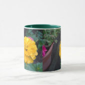 黄《植物》百日草マグ マグカップ (中央)
