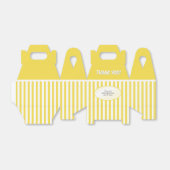 黄/白のパターンに感謝の意ストライプ味 フェイバーボックス (折り畳みなし)