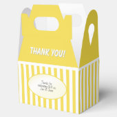 黄/白のパターンに感謝の意ストライプ味 フェイバーボックス (オープン)