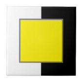 黄、白、黒 タイル (正面)